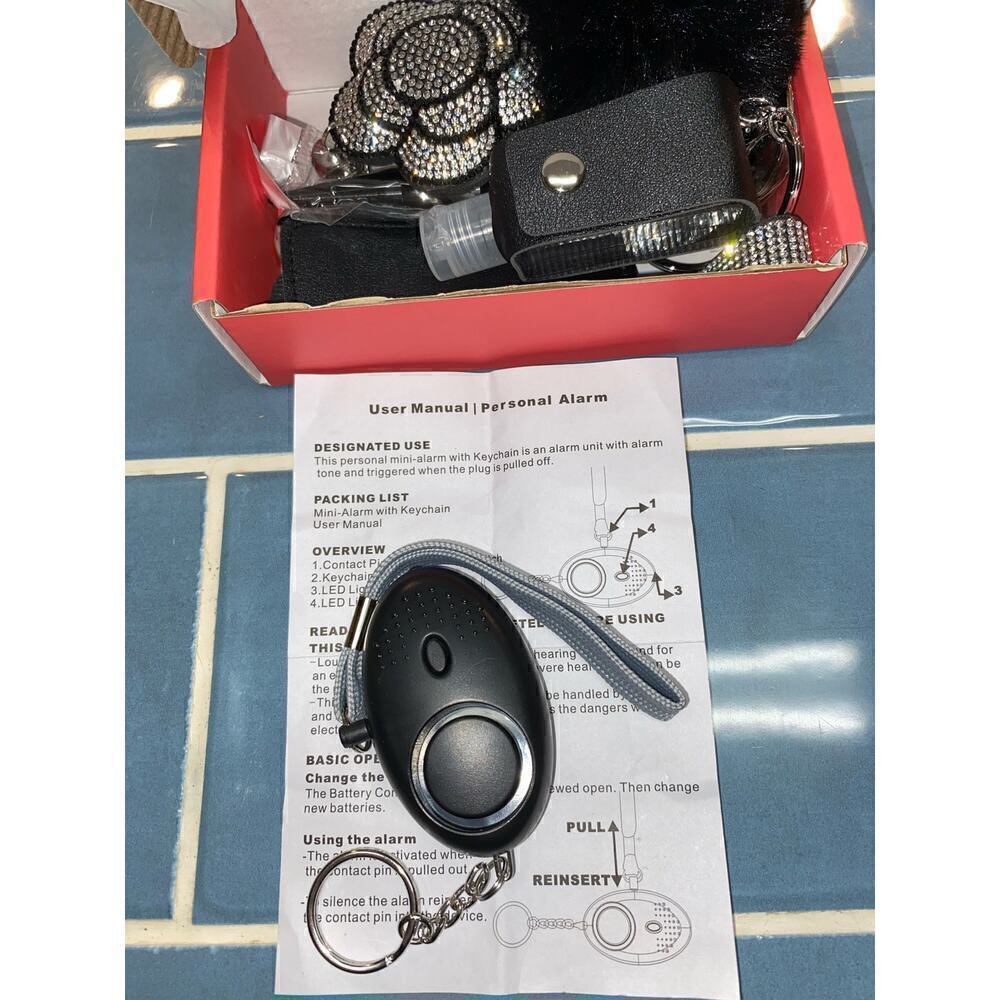 Surprise gift box for New Driver Pretty key chains, Safety items & safety alarm
